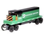 Burlington Northern Green Diesel Engine